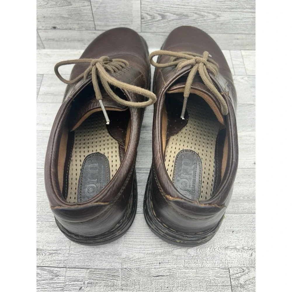 Born Hutchins II Mens Brown‎ Leather Casual Oxfords Size 10 M6660